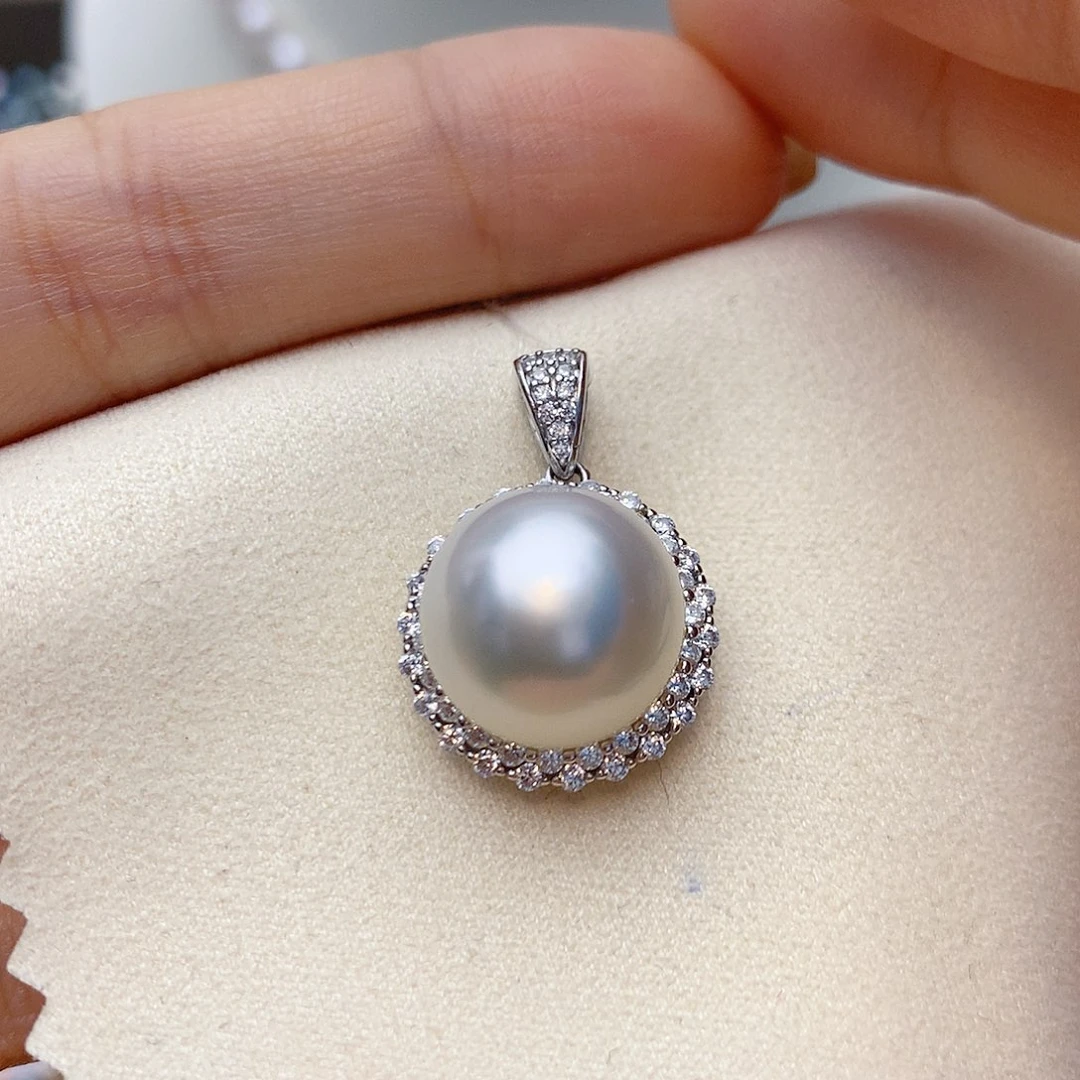 海水珍珠颈饰银S925镶嵌W58
