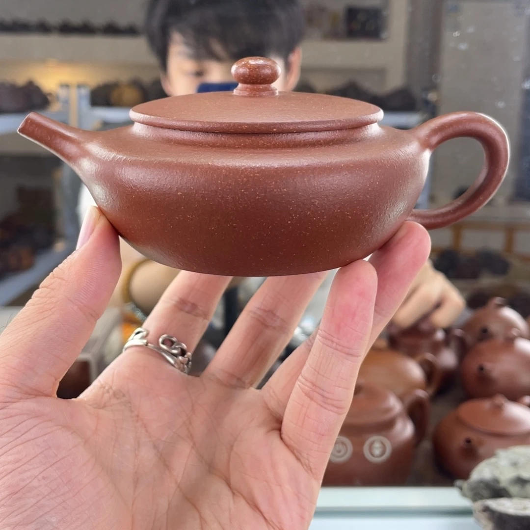 茶壶紫砂170cc红降坡茶壶