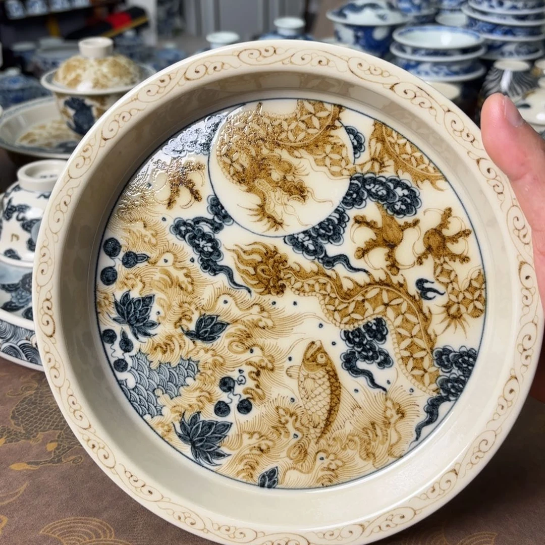 摆件陶瓷景德镇手绘茶器