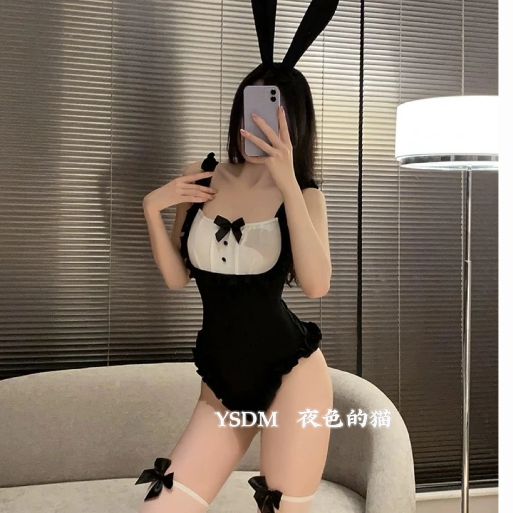 【俏皮甜心兔女郎】辣妹大码性感露背欧美连体衣