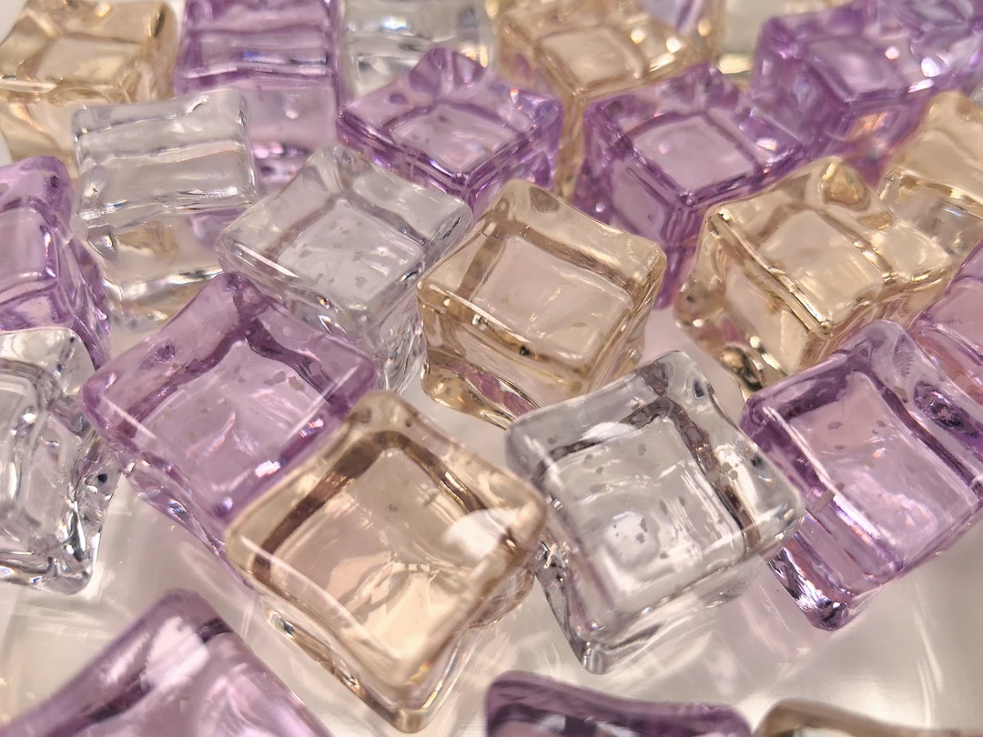 又拆又送【春野诗漫】香槟&紫&白 DIY夜光冰块创意家用