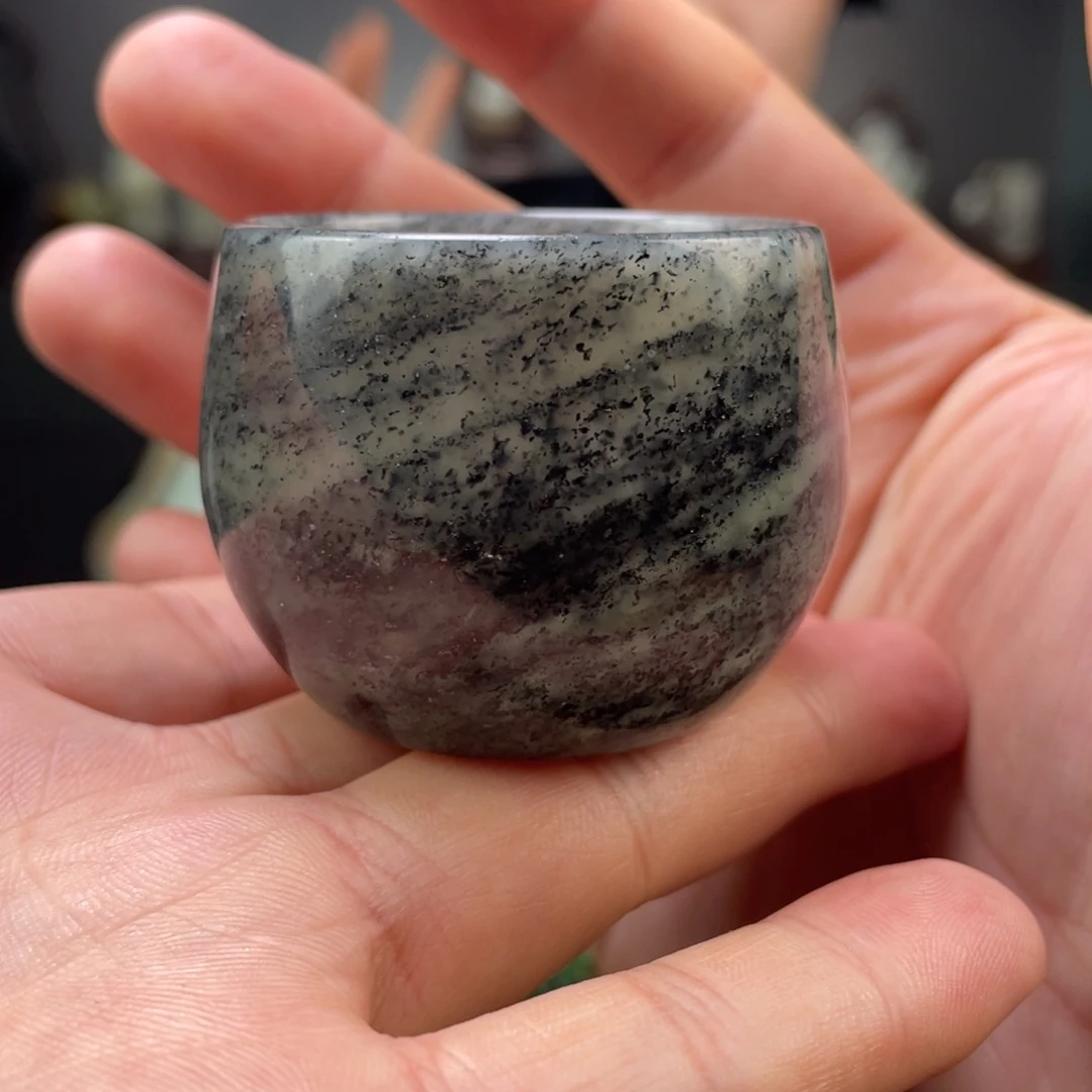 未镶嵌和田玉摆件和田玉茶杯未镶嵌