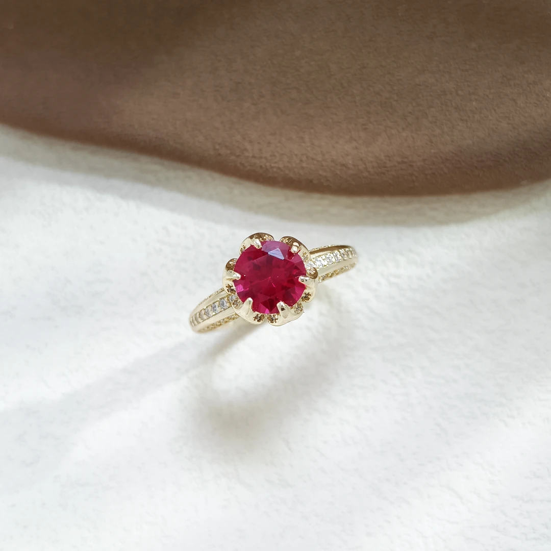 铜合金合成锆石戒指 FXLM-54791 戒指气质优雅欧美时尚简约经典