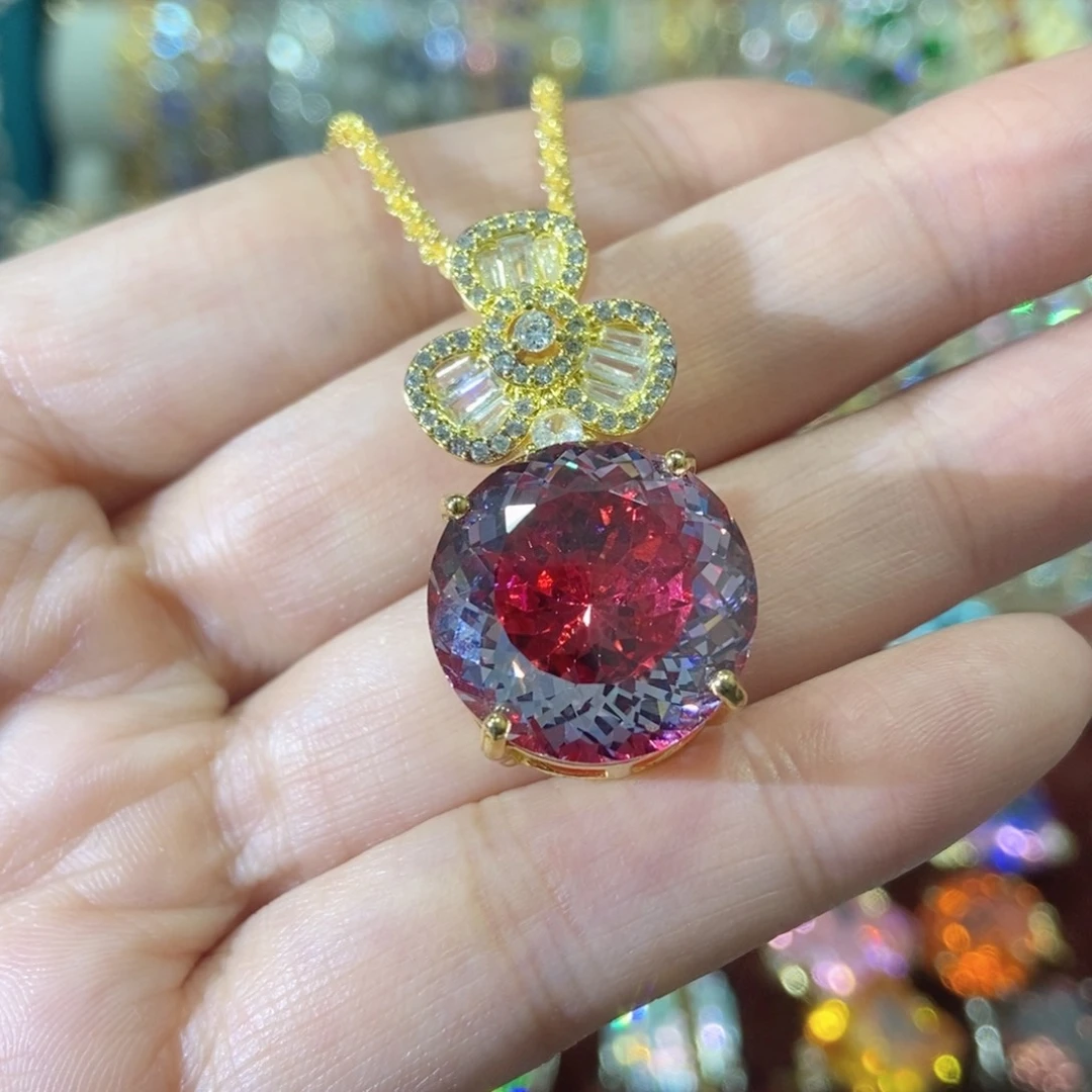 66锆石（处理）吊坠