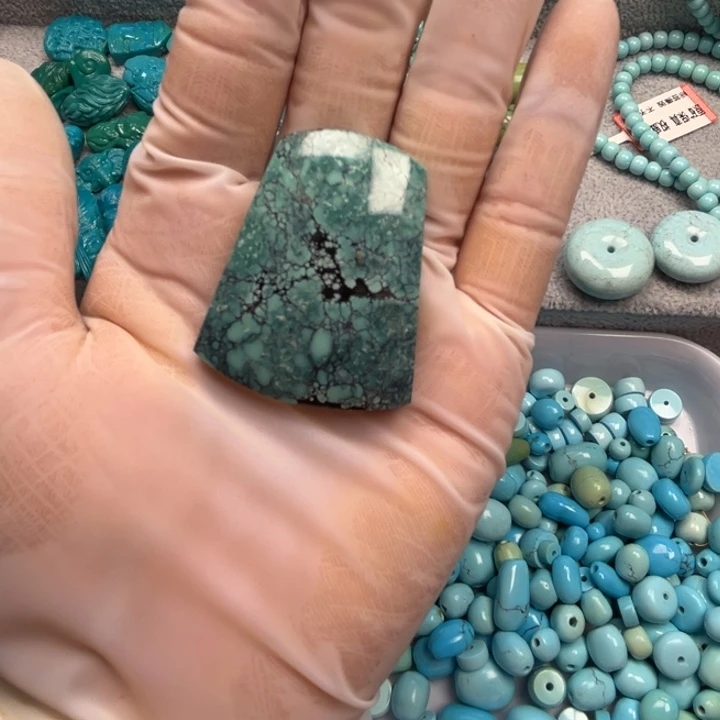 绿松石未镶嵌原矿保真