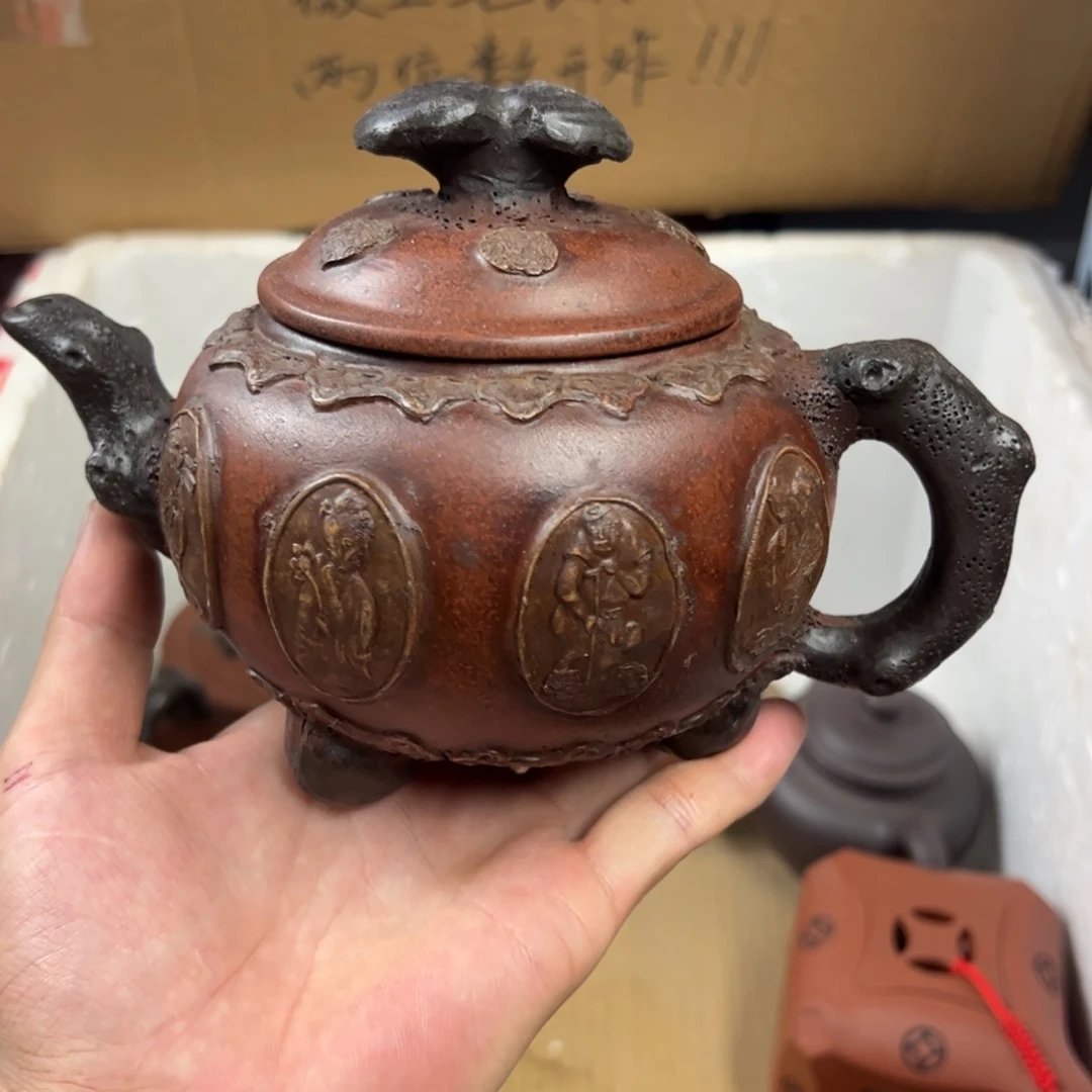 紫砂茶壶宜兴原矿紫砂壶450毫升容量