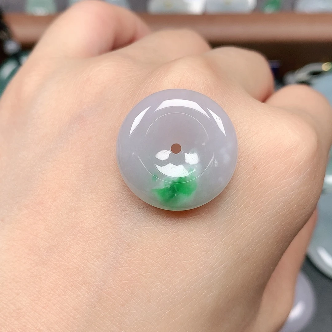 翡翠未镶嵌颈饰平安扣A