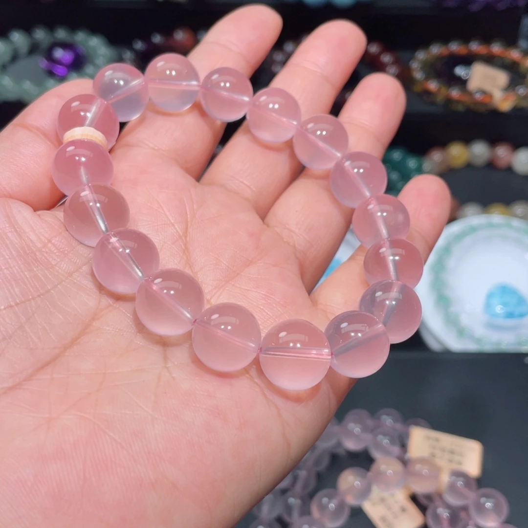 水晶手链未镶嵌香****奶粉晶手链，晶体通透
