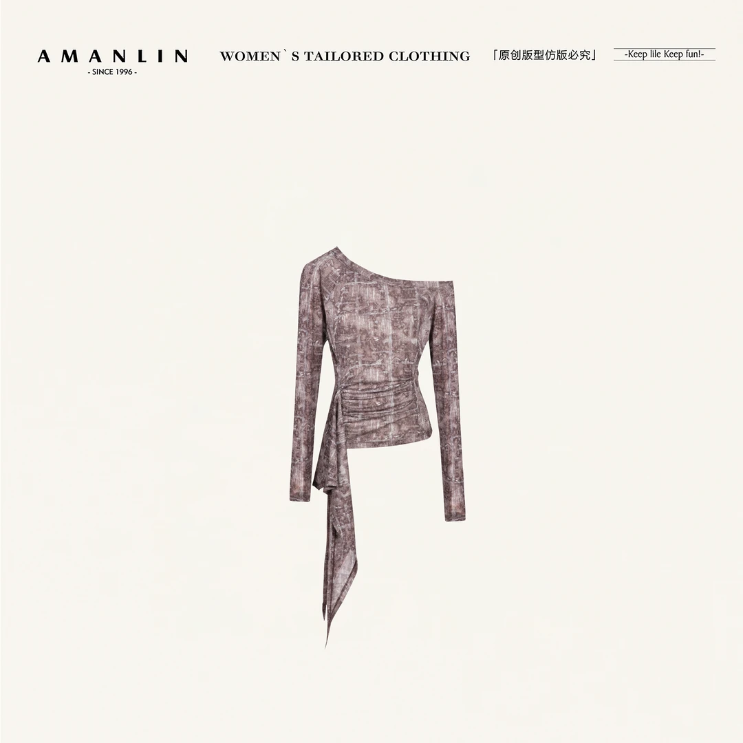 AMANLIN/阿谩琳琥珀流光上衣D601353