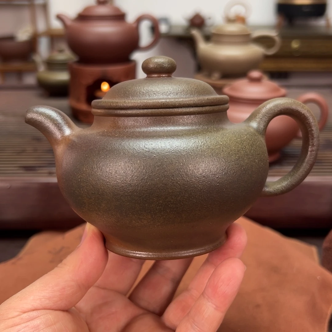 茶壶紫砂底槽青280毫升