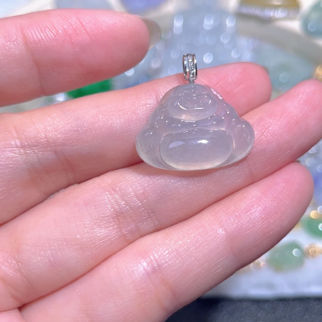 翡翠18K金镶嵌颈饰翡翠