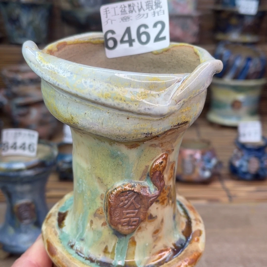 手工花盆默认瑕疵完美者勿拍