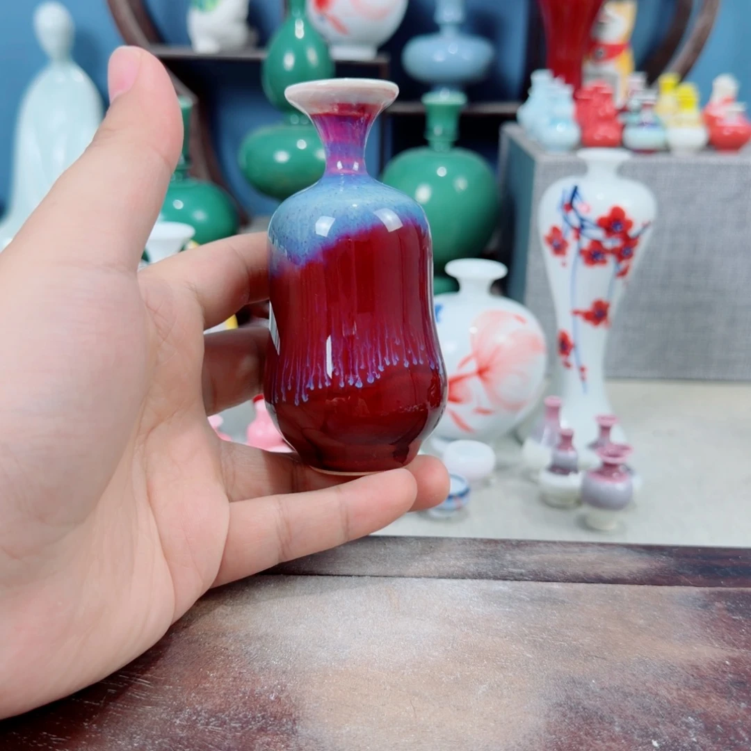 陶瓷手工小花器摆件