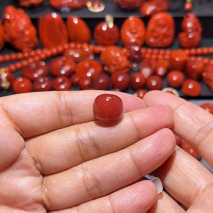 南红玛瑙未镶嵌配饰老型13.7mm
