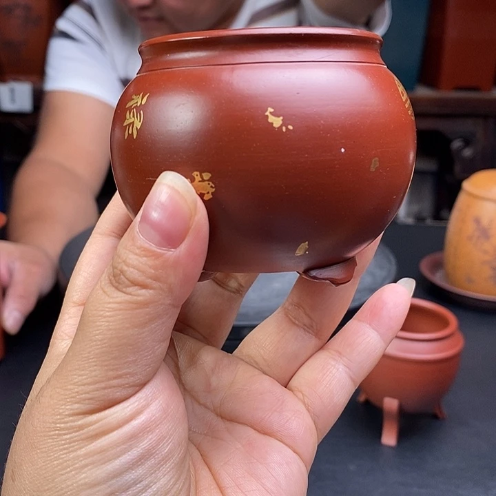 紫砂花盆货号一只福金