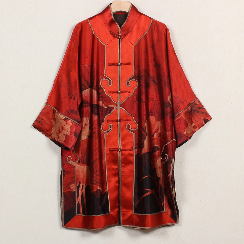 【红楼】复古纯手工香云纱桑蚕丝时尚休闲中式国风如意太太服上衣