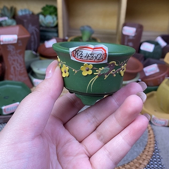 琉璃手工艺品宜兴紫砂精品花盆