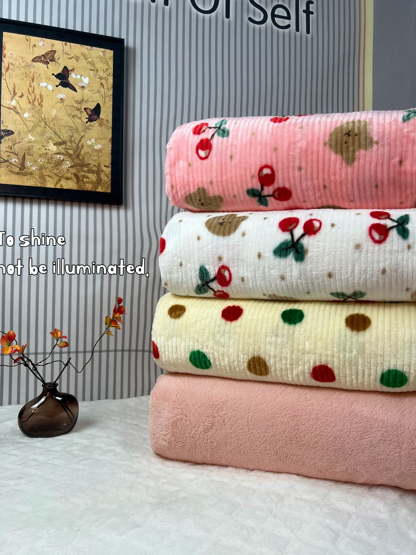 【冬季新款盖被】印花牛奶绒双面厚毛毯【颜色花型随机发不挑】速热款