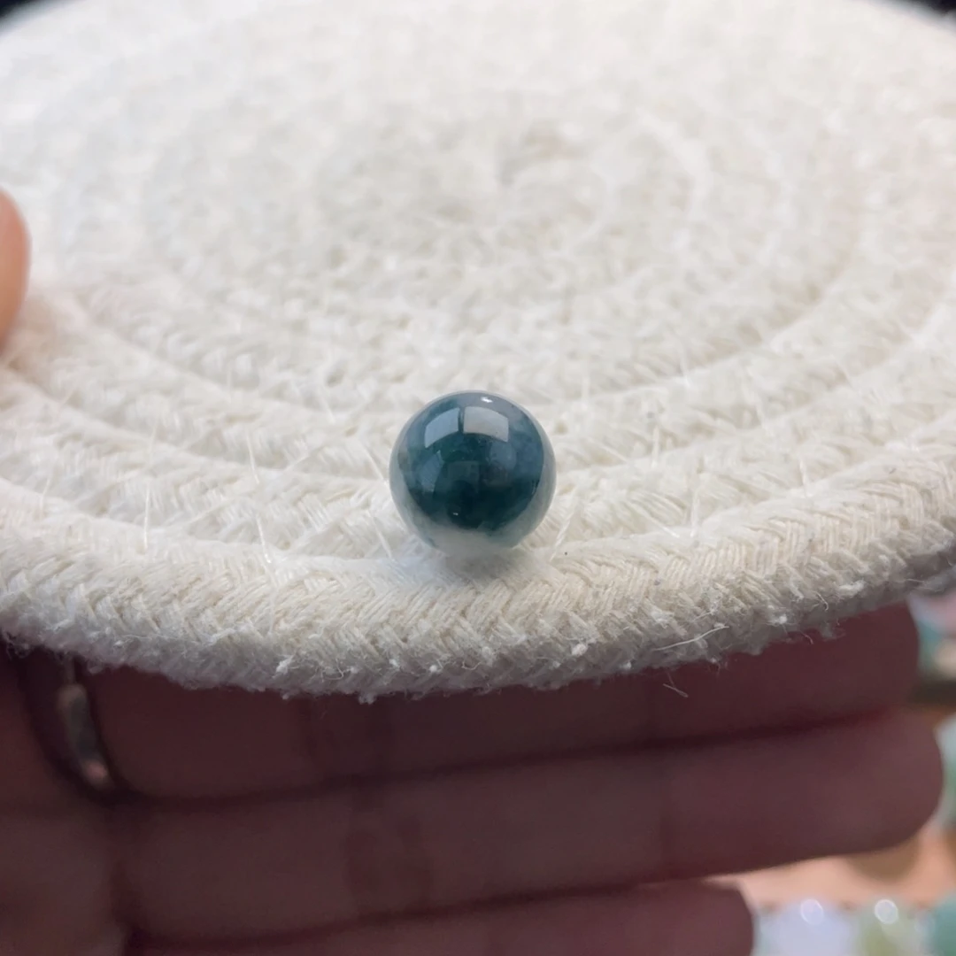 散珠翡翠特色青花瓷飘花圆珠卡10.1mm