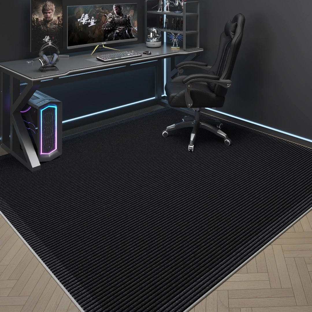 电竞房地毯电脑椅地垫转椅电竞椅防水可擦免洗防滑垫家用耐脏隔音