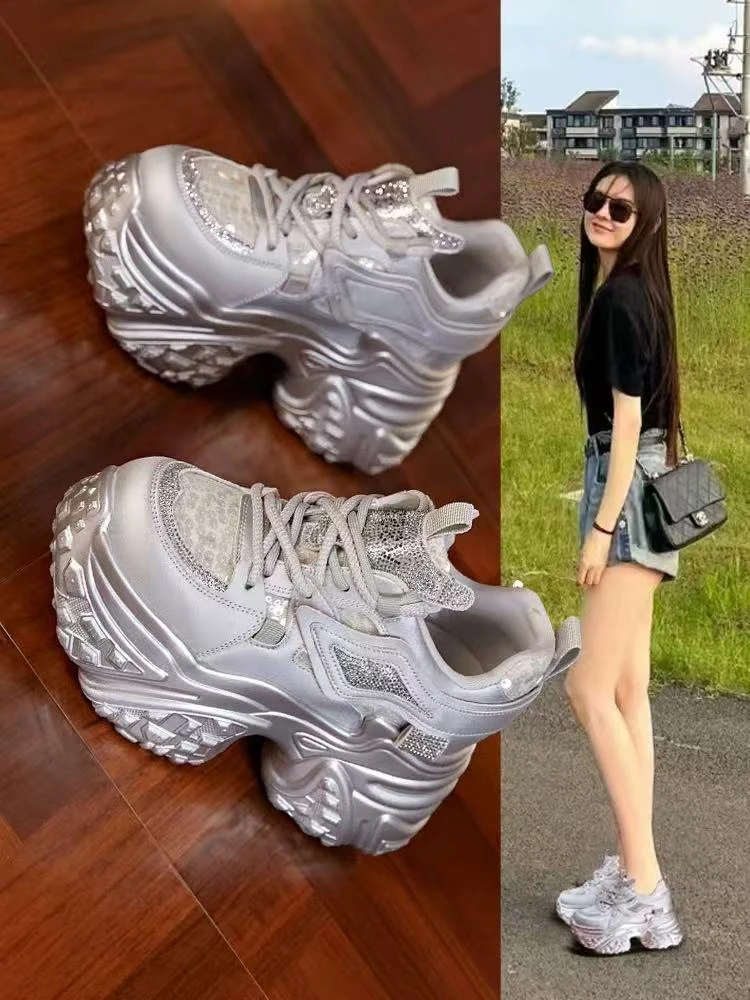 百搭老爹鞋老爹鞋厚底百搭休闲鞋女鞋时尚透气