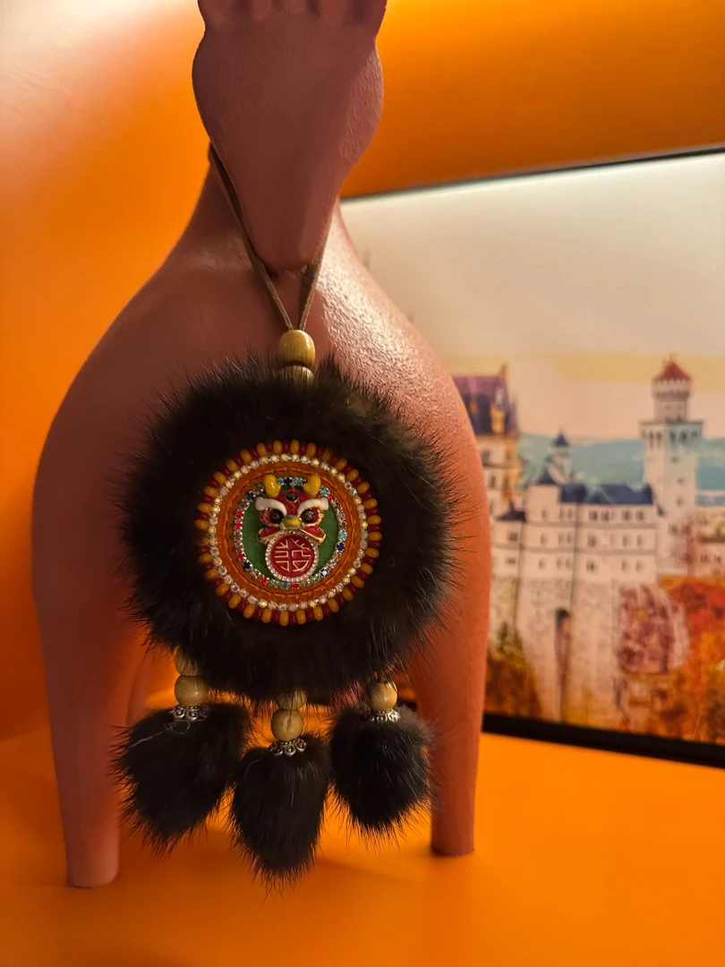 非遗手工艺制品太阳花车挂