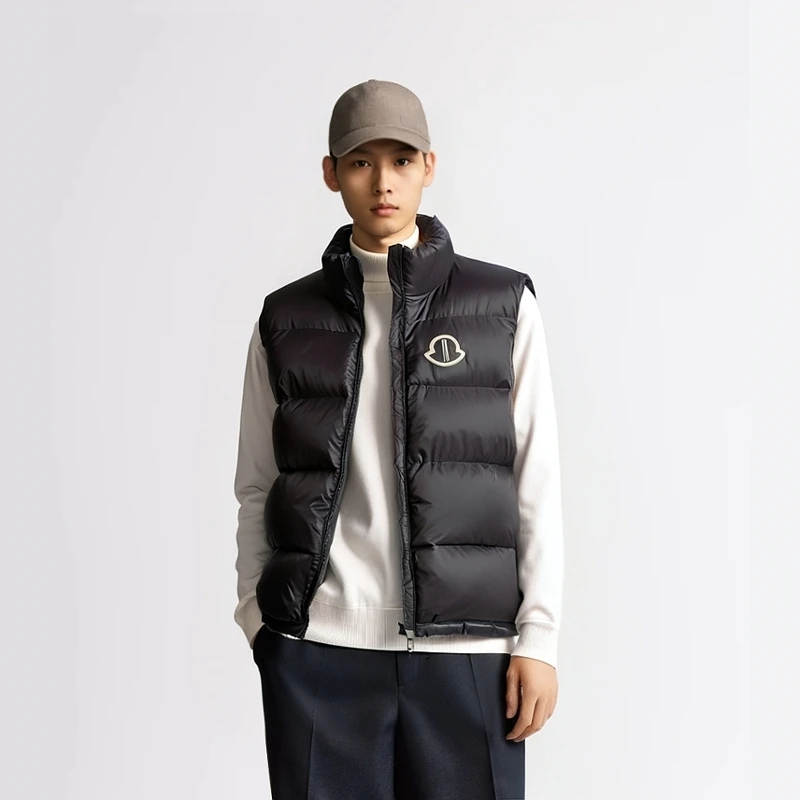 2025新款男士冬季轻薄潮牌设计感小众羽绒马甲背心外穿保暖90绒子