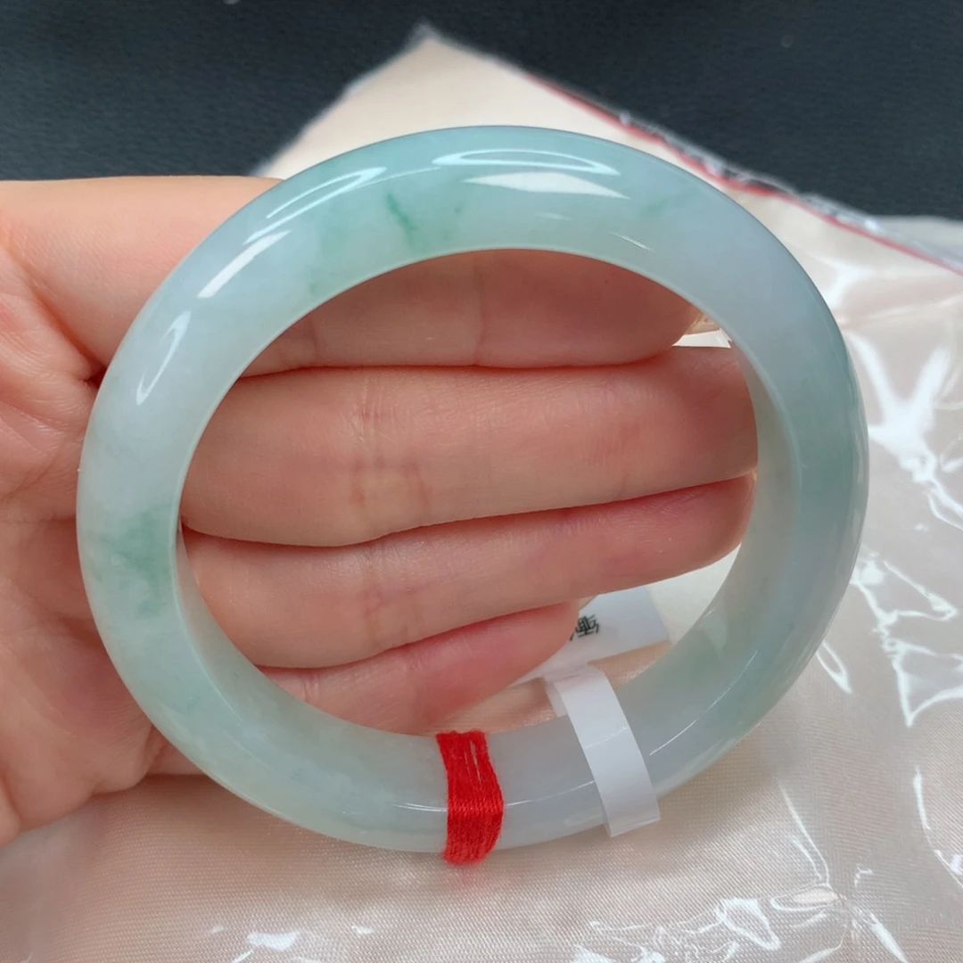 翡翠手镯未镶嵌55-56 满绿
