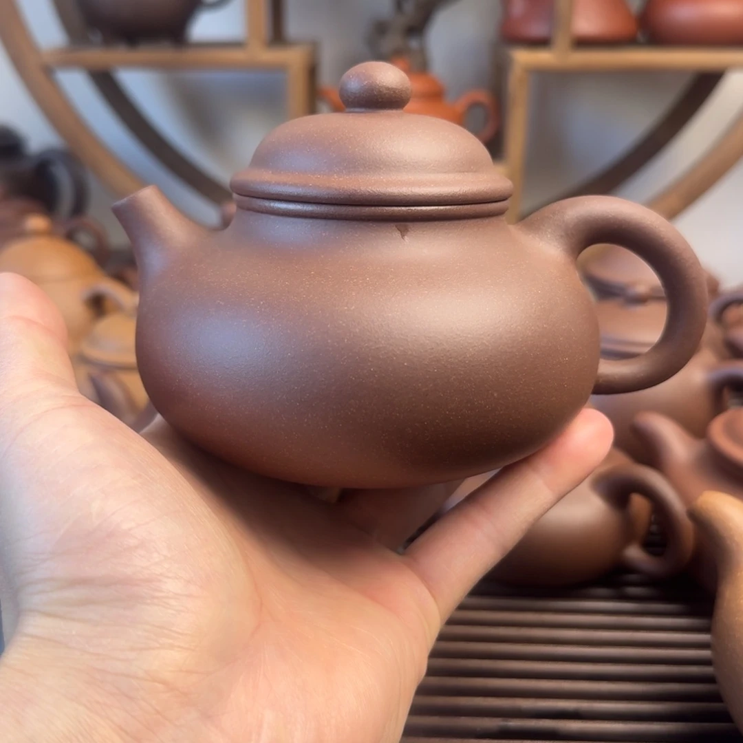 紫砂茶壶容天380cc台西嫩底槽清