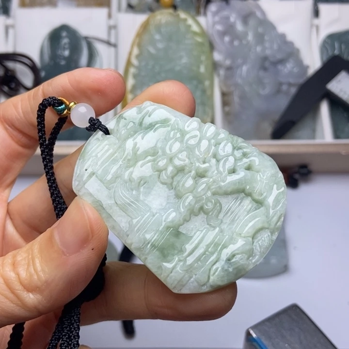 翡翠未镶嵌挂件翡翠