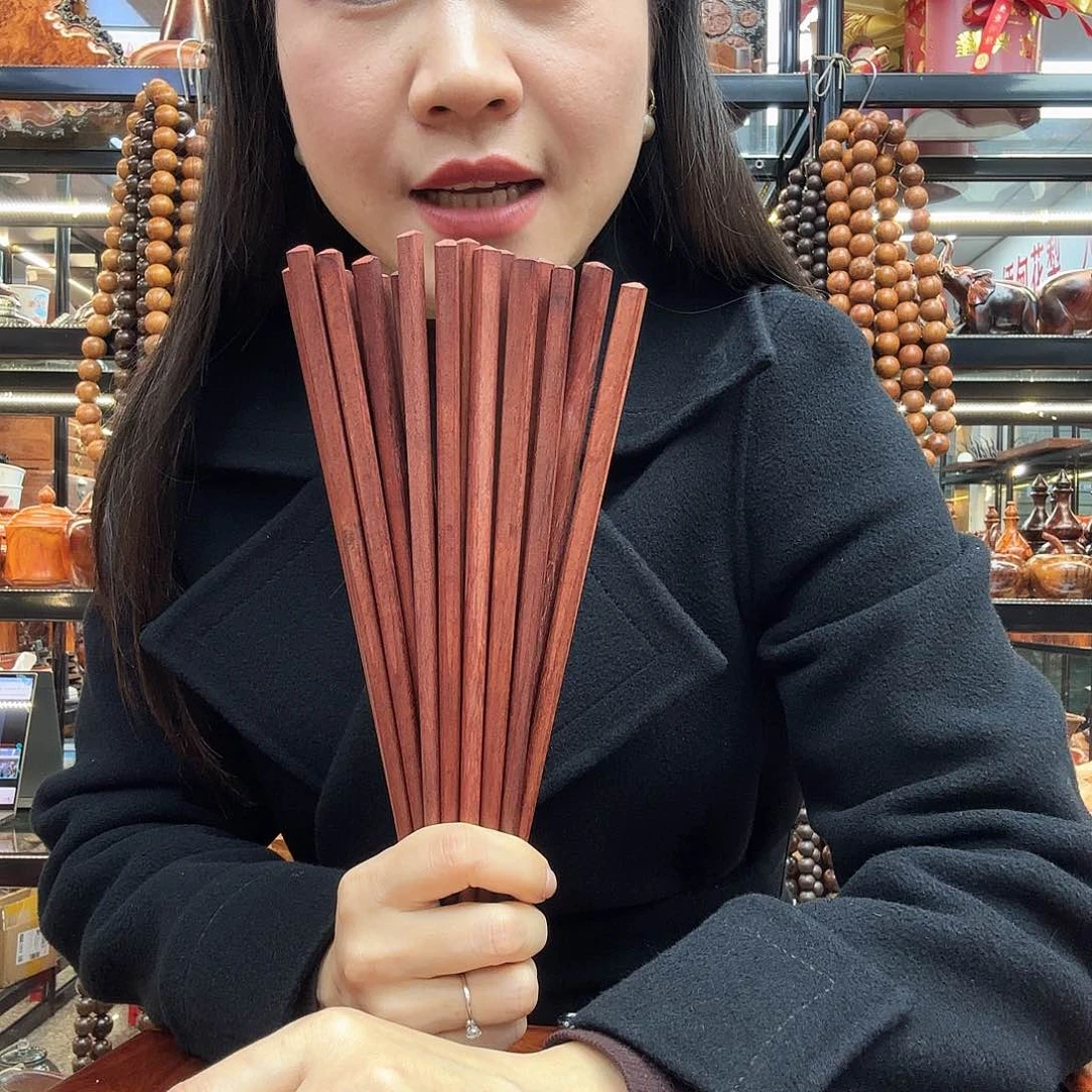 缅甸花梨大果原木筷子