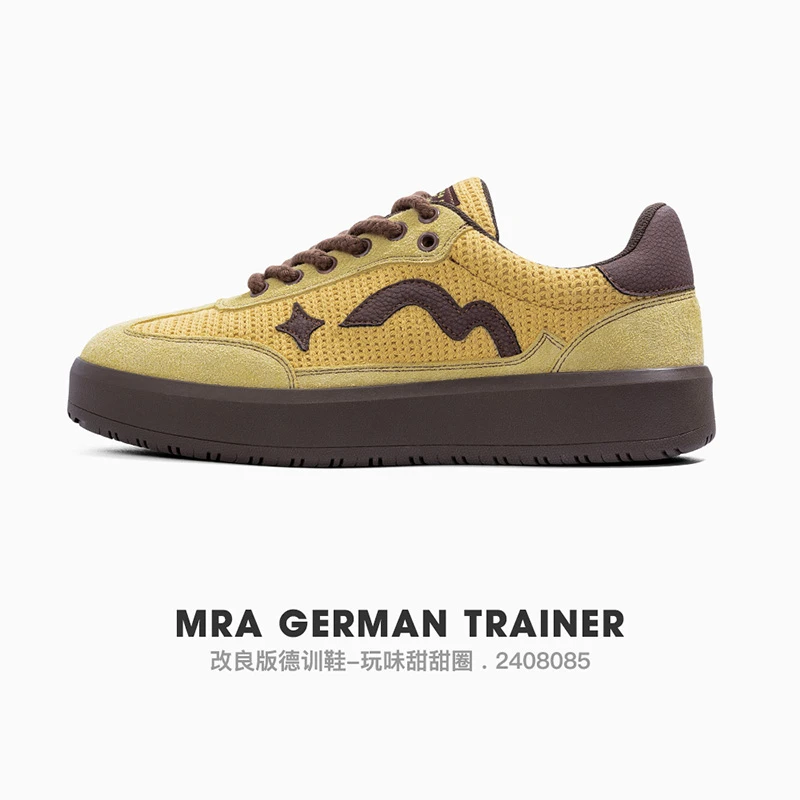 MRA甜甜圈德训鞋男鞋春季阿甘鞋厚底运动休闲板鞋复古百搭潮鞋子