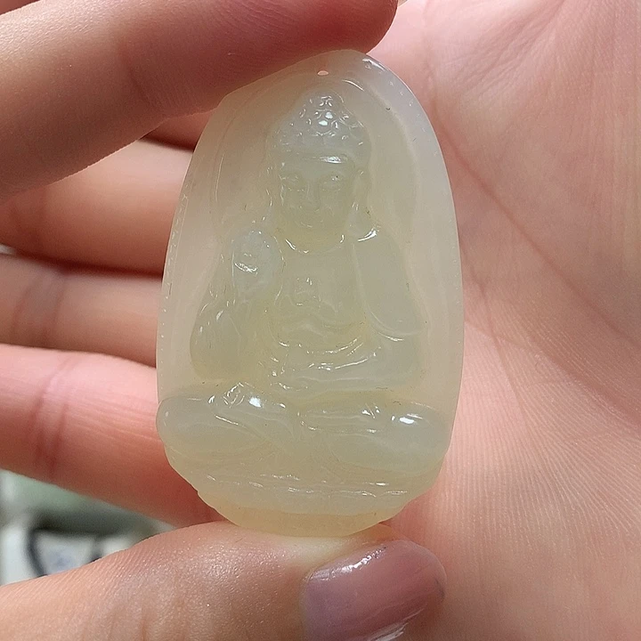 @***士颈饰未镶嵌和田玉