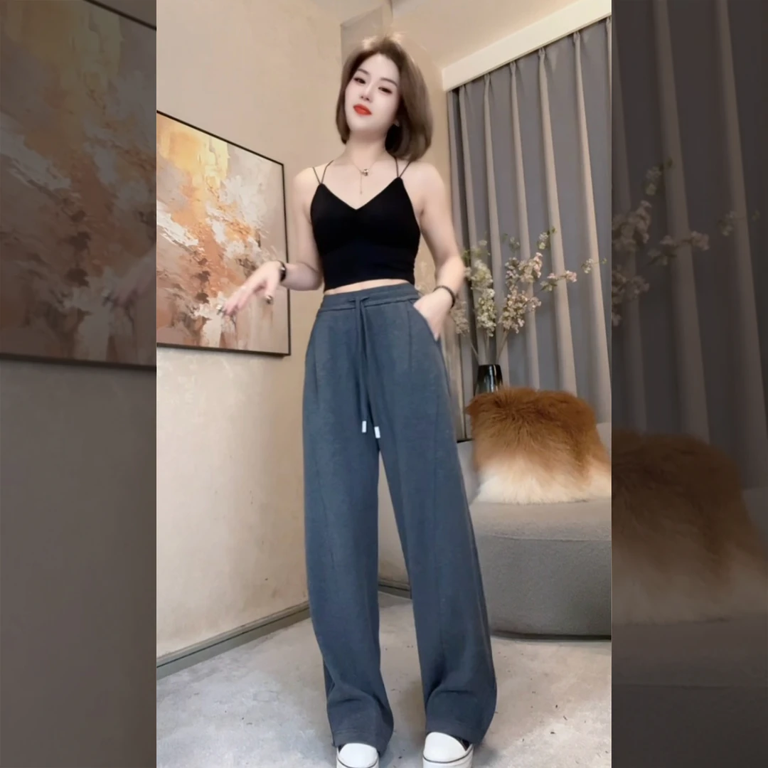 《一雅》2026春秋新款休闲时尚显瘦遮肉运动裤360#