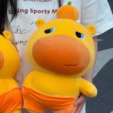 正版水豚噜噜站姿公仔毛绒玩具可爱玩偶布抱枕生日礼物送女友闺蜜