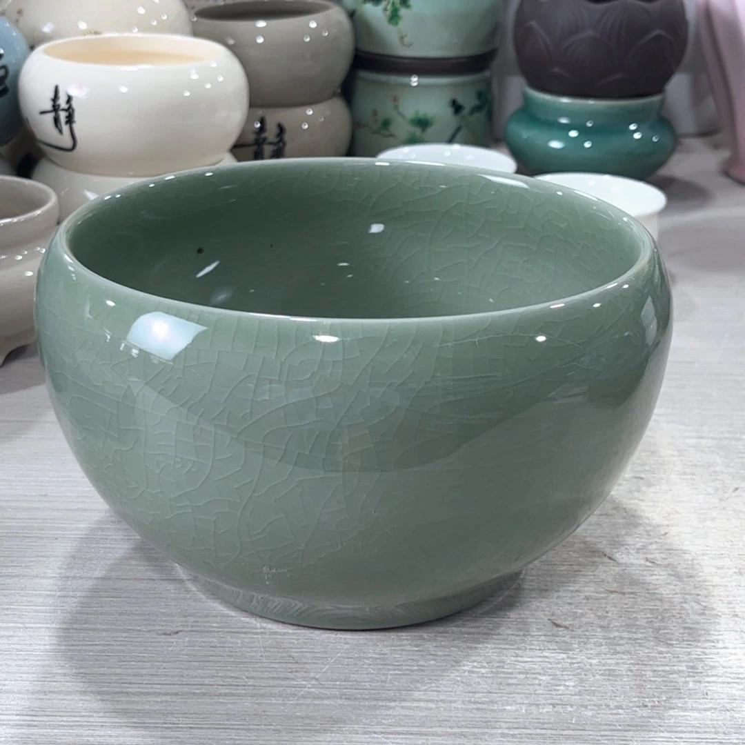 口径   17*11陶瓷绿植多肉微瑕花盆无孔