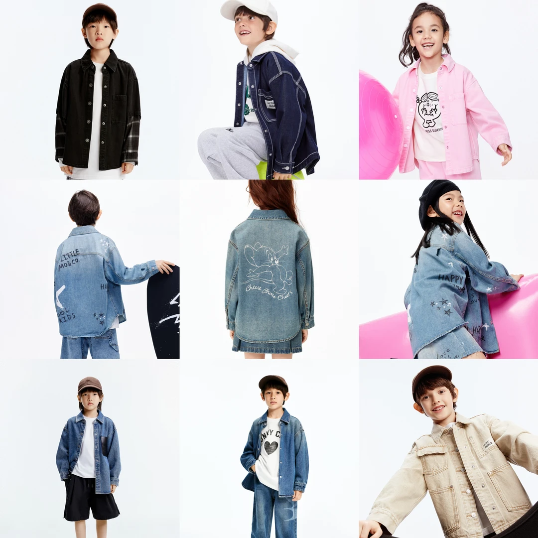 littlemoco童装秋装新款男女童牛仔外套夹克合集#KBD3JKT004