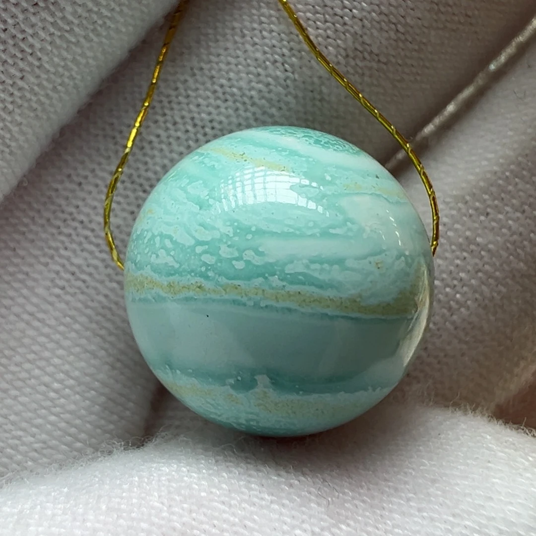 绿松石未镶嵌配饰圆珠15mm