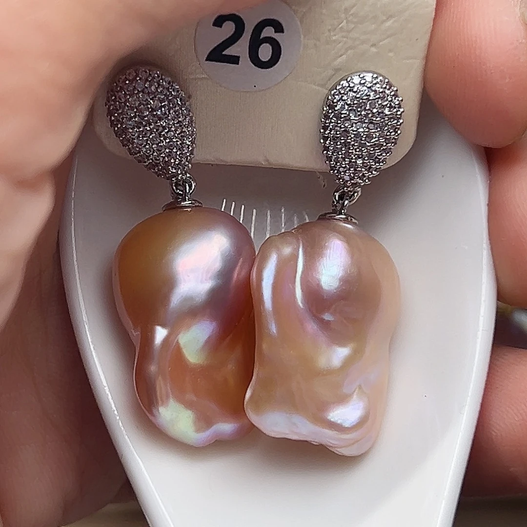 淡水珍珠耳饰未镶嵌