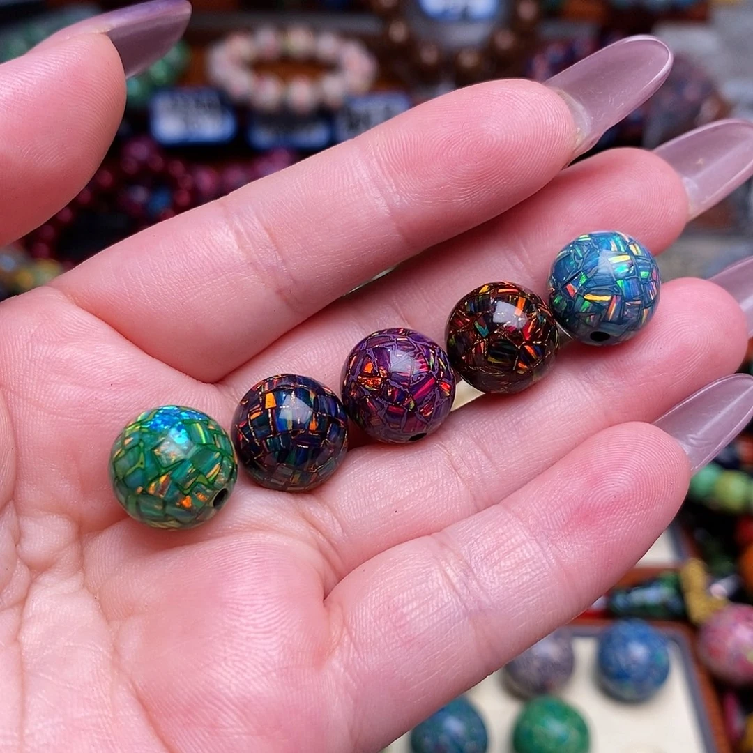 易***冰大漆珠12mm爆欧单颗