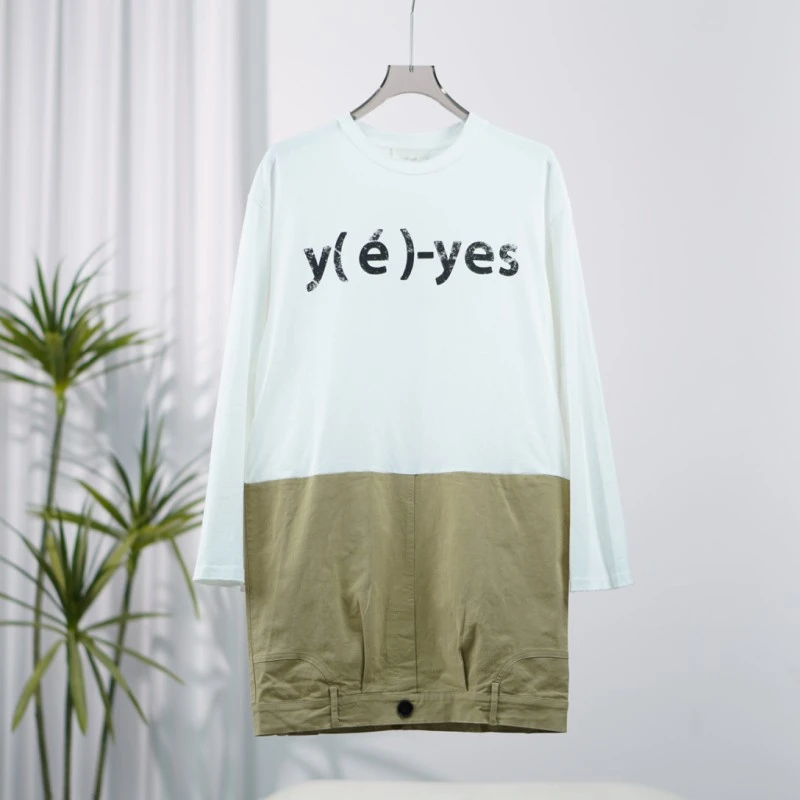 尚系列   S701  女装春秋设计师拼接套头连衣裙白色FW12Y33