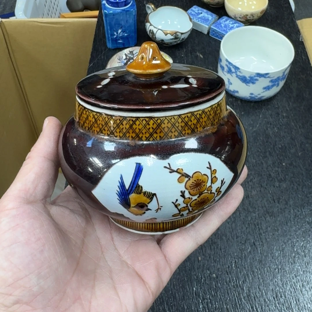 陶瓷日本中古工艺品摆件
