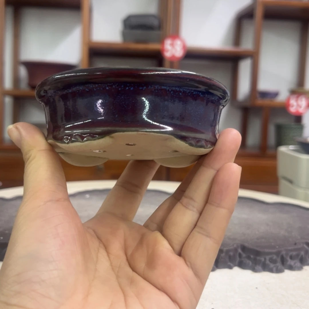 紫砂花盆瑕疵3.5-10-8.5。。。