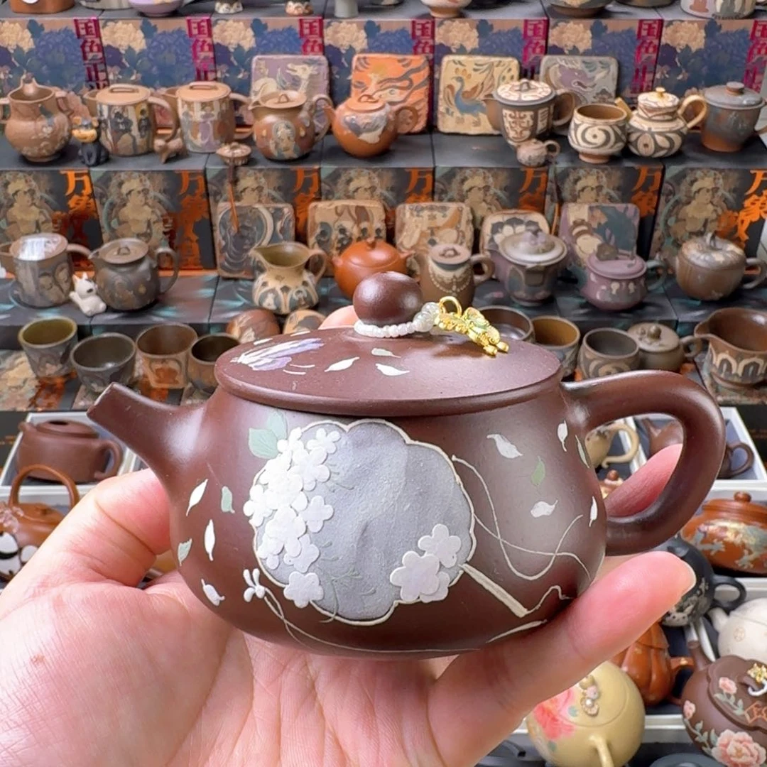 茶壶紫砂200cc原矿精工半手