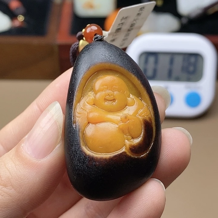 和田玉挂件未镶嵌殷*亭F