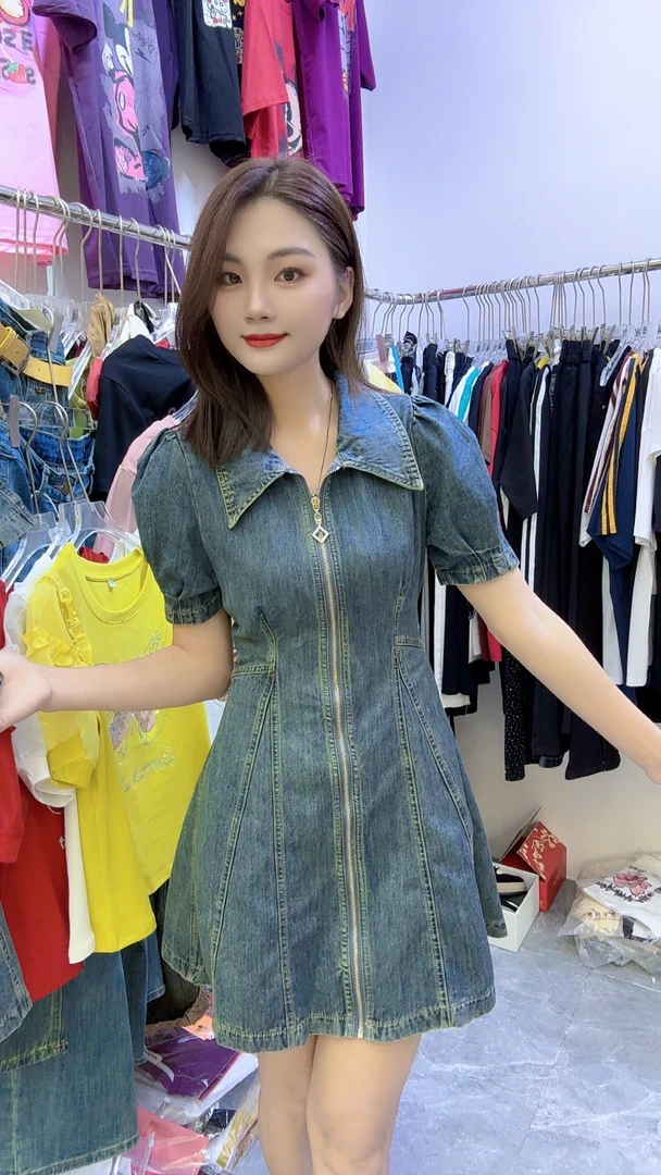 8109小个子夏季牛仔连衣裙