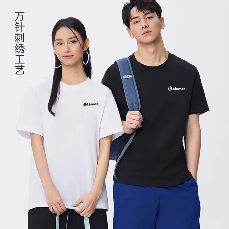 夏季潮牌万针刺绣短袖男女同款休闲百搭T恤 1u1u