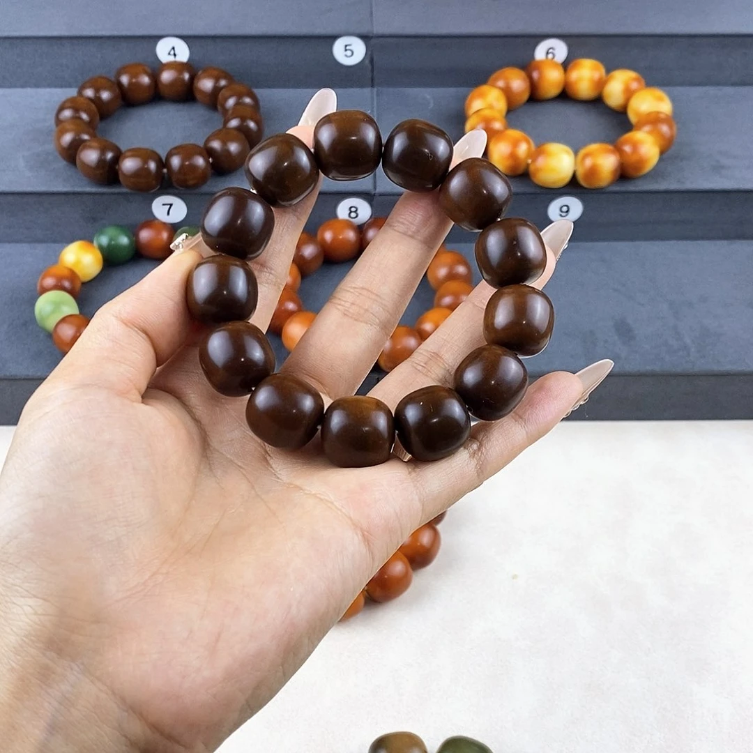 菩提根/象牙果手串1****^全品无暇卡17