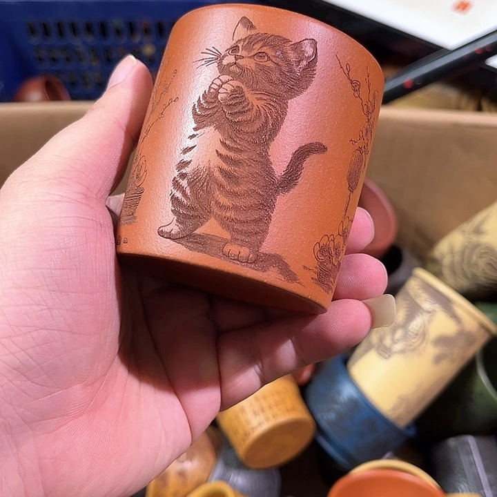 茶杯紫砂全手工紫砂主人杯