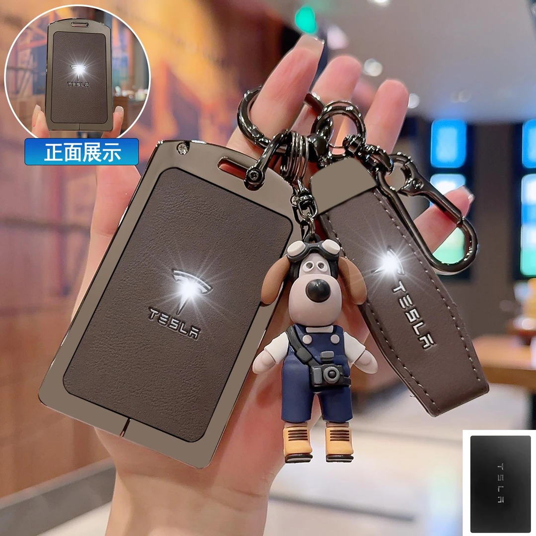 适用特斯拉卡片钥匙套modely高级model3焕新models卡包tesla皮壳